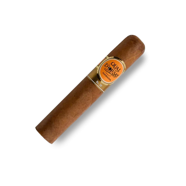Charuto Quai d'Orsay No. 50 com anel laranja e dourado