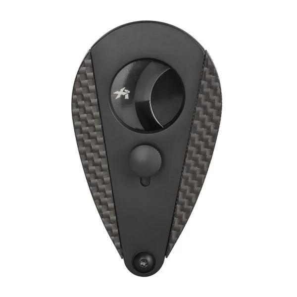 Cortador de charutos Xikar Xi3 em fibra de carbono, guilhotina dupla lâmina