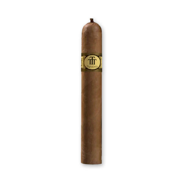 Charuto Trinidad Esmeralda Robusto cubano com anilha verde e dourada