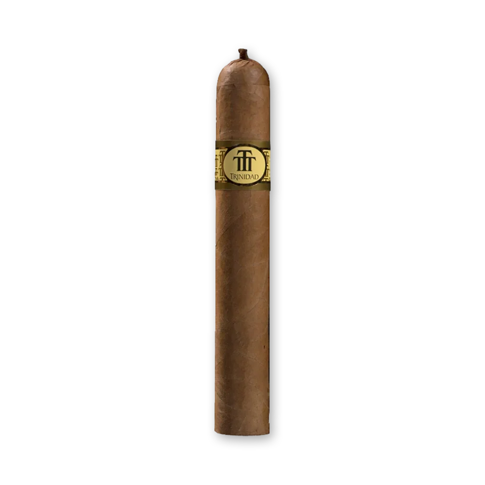 001 Charuto Trinidad Esmeralda Robusto cubano com anilha verde e dourada