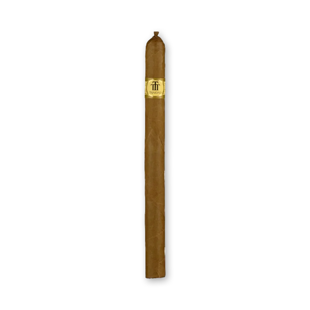 001 Charuto Trinidad Fundadores vitola Lonsdale cubana com capa natural dourada
