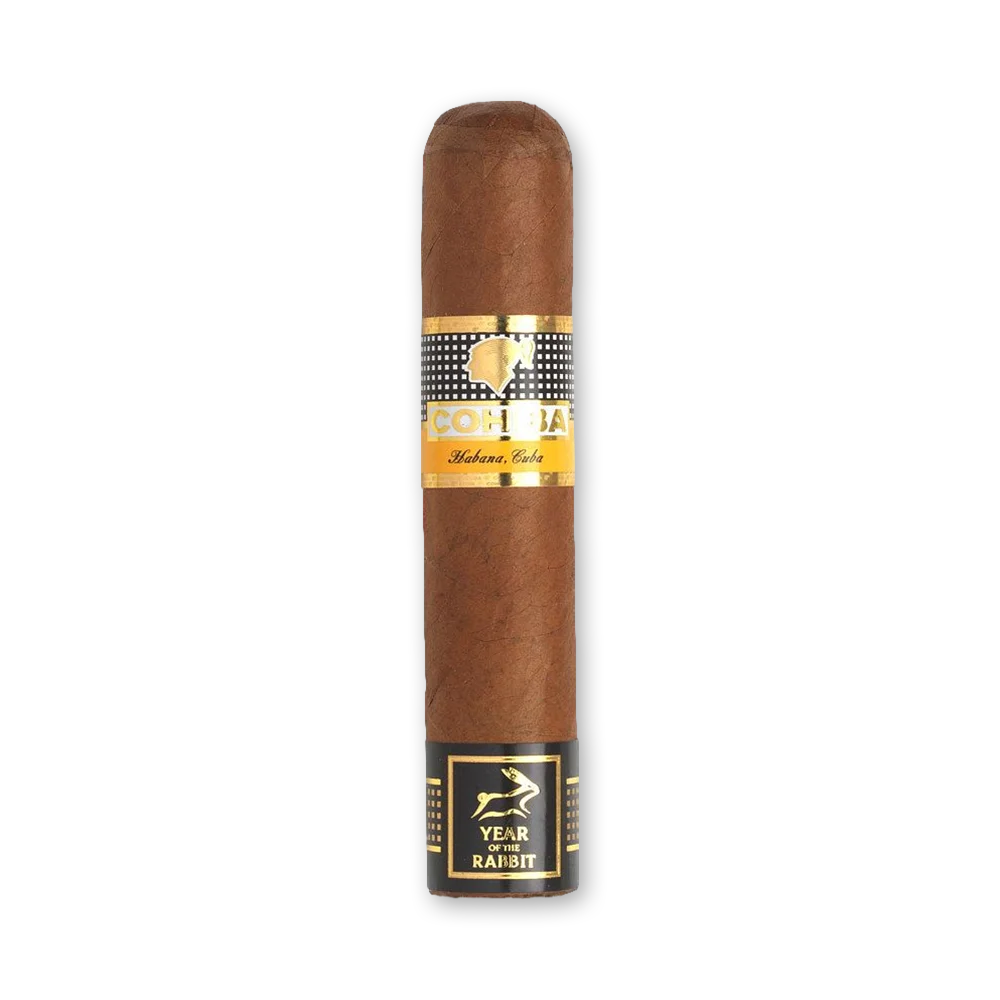 001 Charuto Cohiba Siglo de Oro Ano do Coelho vitola Lonsdale com capa colorado cubano
