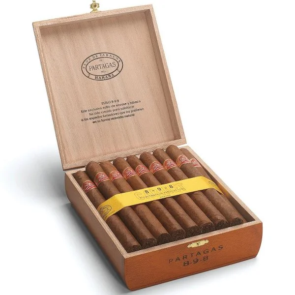 Charuto Partagas 8-9-8 Lonsdale com capa colorado — cubano