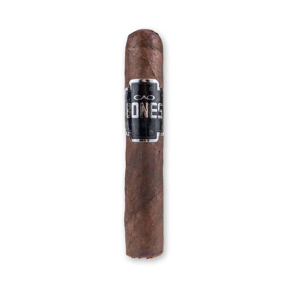 001 Charuto CAO Bones Chicken Foot com capa broadleaf e anilha preta e prateada