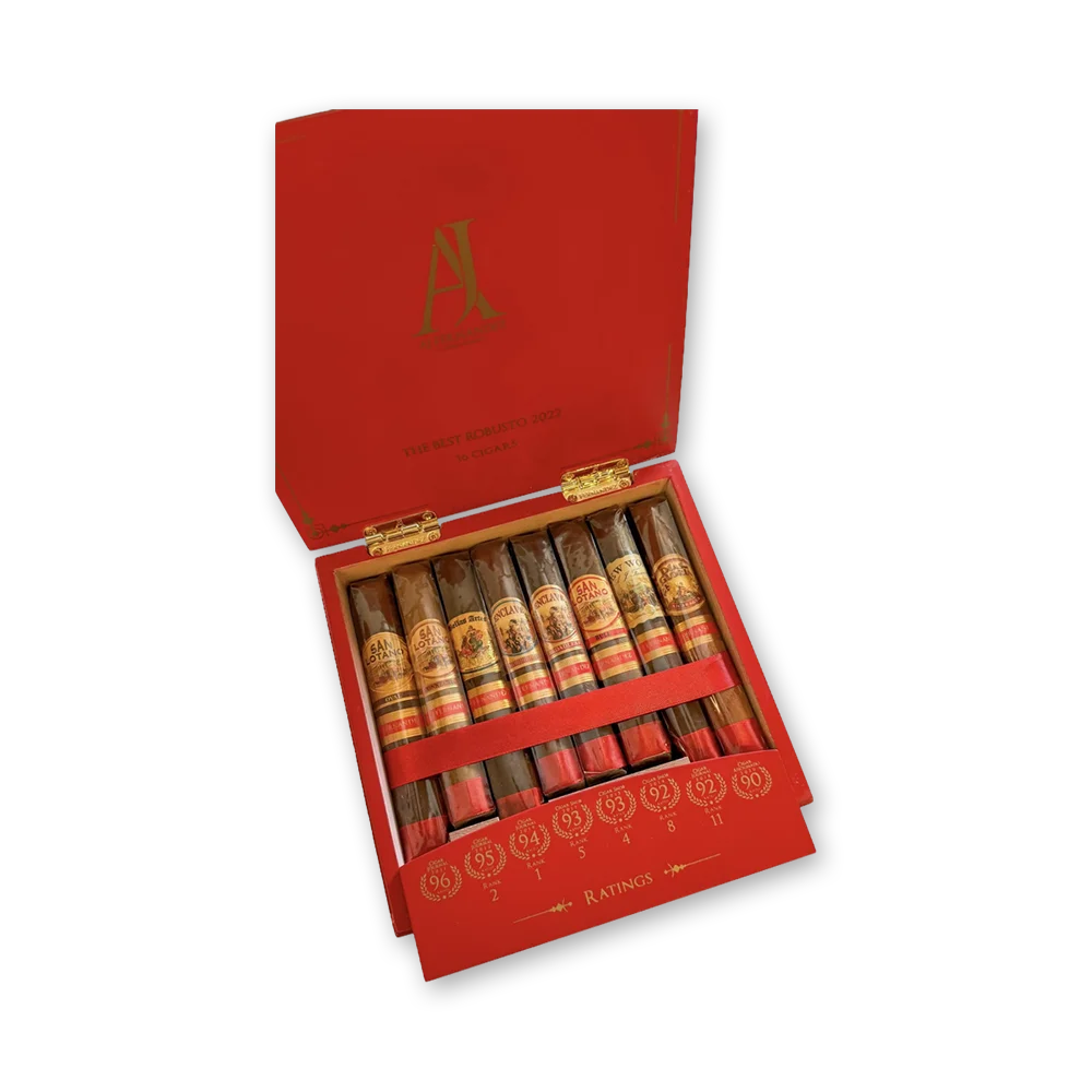 001 Caixa de charutos AJ Fernandez The Best Robusto 2022 com 16 unidades