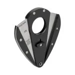 Cortador de charutos Xikar Xi1 em metal preto guilhotina dupla