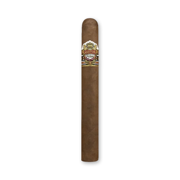 Charuto Ashton Heritage Puro Sol Double Corona com anilha dourada, vermelha e preta