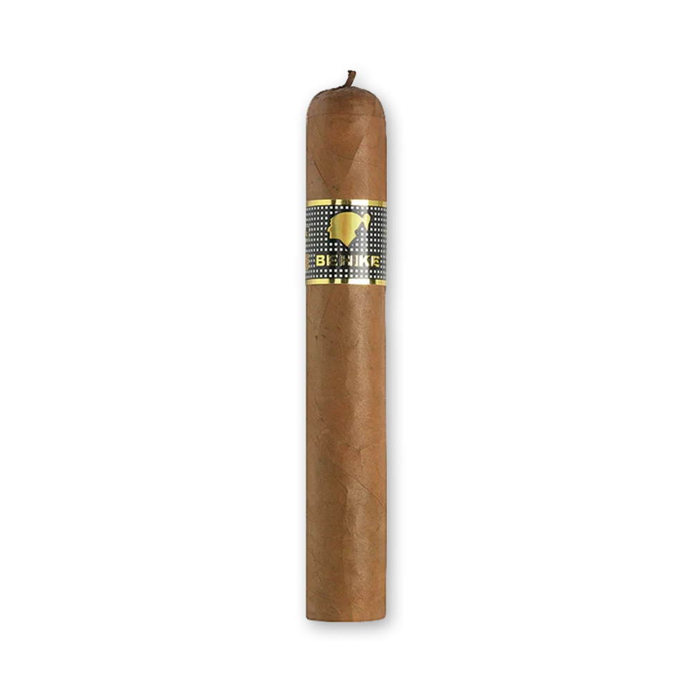 001 Charuto Cohiba Behike 54 vitola Corona cubano com capa colorado maduro e anilha preta
