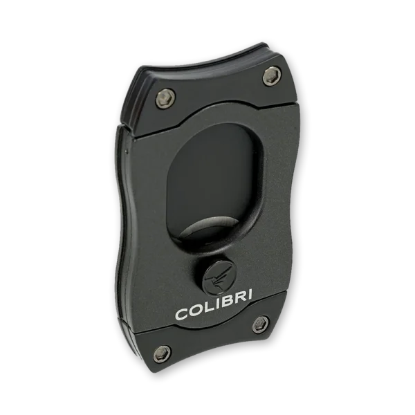 Cortador Colibri S-Cut preto fechado com corpo em formato ondulado