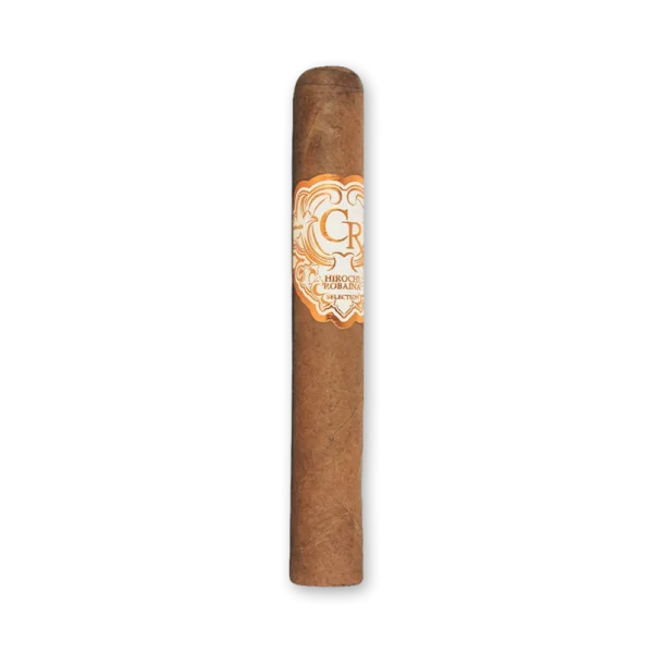 Charuto CR Toro em pé com anilha creme da linha Hirochi Robaina