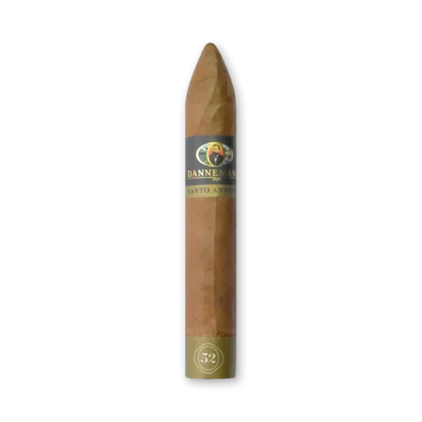 Charuto Dannemann Torpedo Santo Antônio em pé com ponta afilada e anel 52