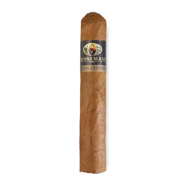 Charuto Dannemann Robusto Santo Antônio em pé com anilha preta e dourada