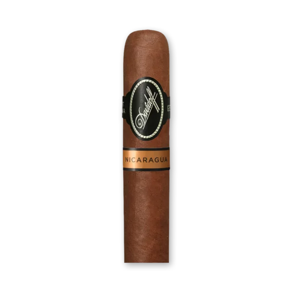 Charuto Davidoff Nicaragua Short Corona em pé com anilha preta e laranja