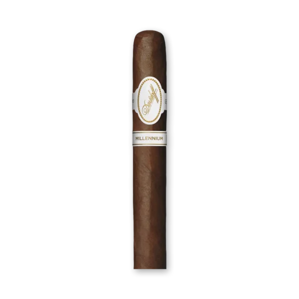 Charuto Davidoff Millennium Toro em pé com anilha branca e dourada