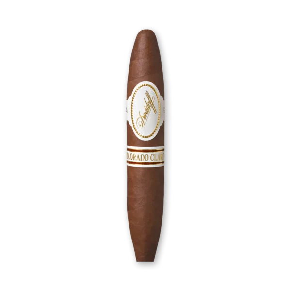 Charuto Davidoff Short Perfecto com capa colorado claro deitado