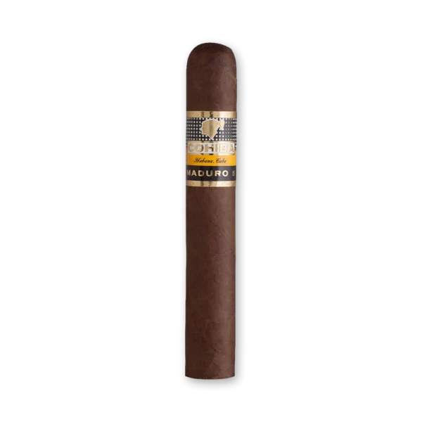 Charuto Cohiba Genios Maduro 5 – Unidade — Robusto (52x140mm), capa Maduro (Dark Maduro - folha. Foto 1 de 2: vista geral