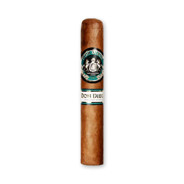 Charuto Don Diego Robusto com anilha azul e branca em destaque