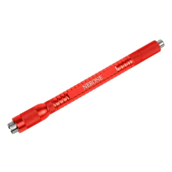 Furador multitool Nerone 4x1 em metal vermelho vista frontal