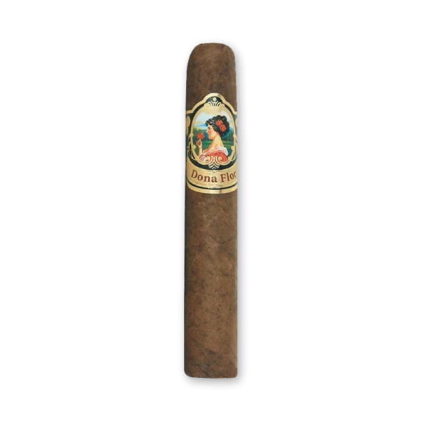 Charuto Dona Flor Rothschild Mata Fina com anilha ilustrada em destaque