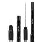 Furador de charutos multitool 4x1 Nerone preto, vista frontal fechado