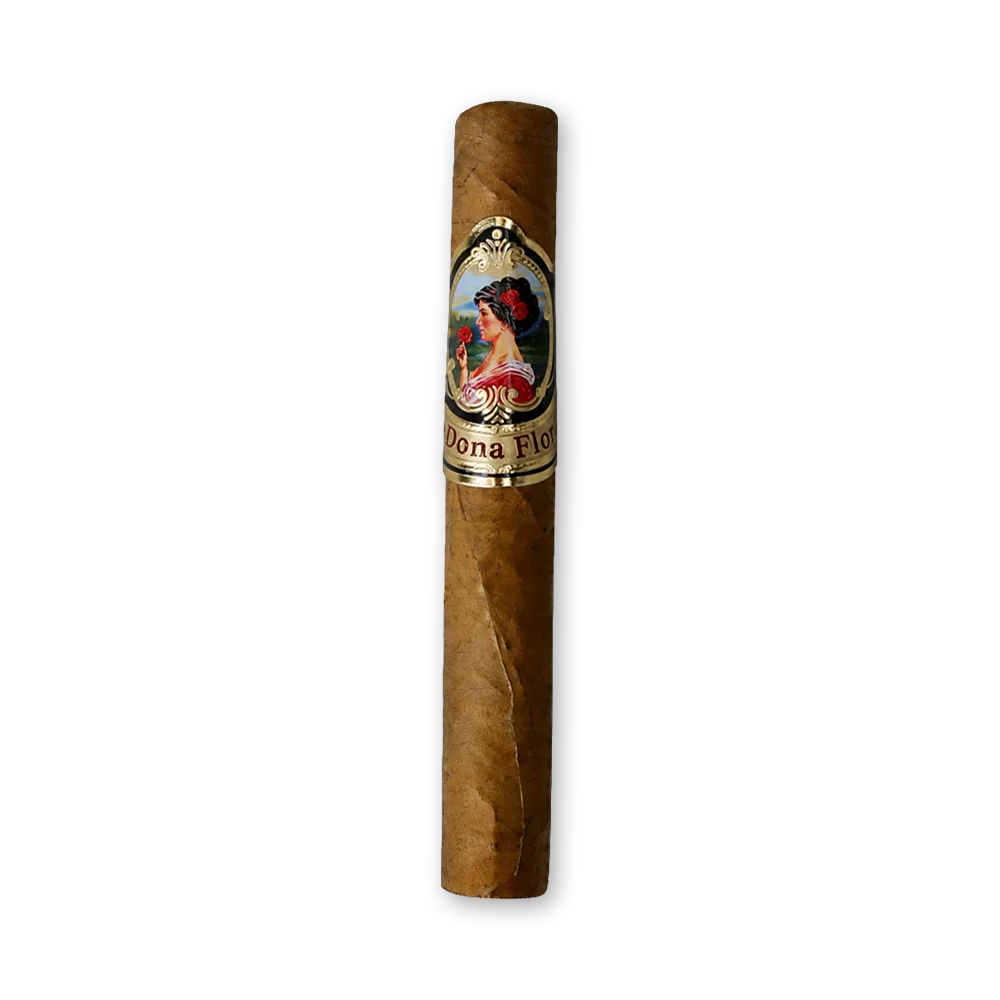 Charuto Dona Flor Petit Corona avulso Charuto Dona Flor Petit Corona Mata Fina com capa clara e anilha dourada