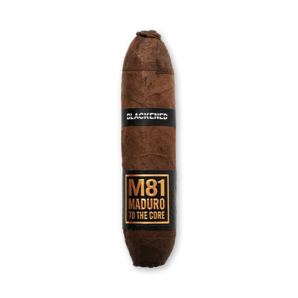 Charuto Blackened M81 Flying Pig com capa maduro e formato bojudo
