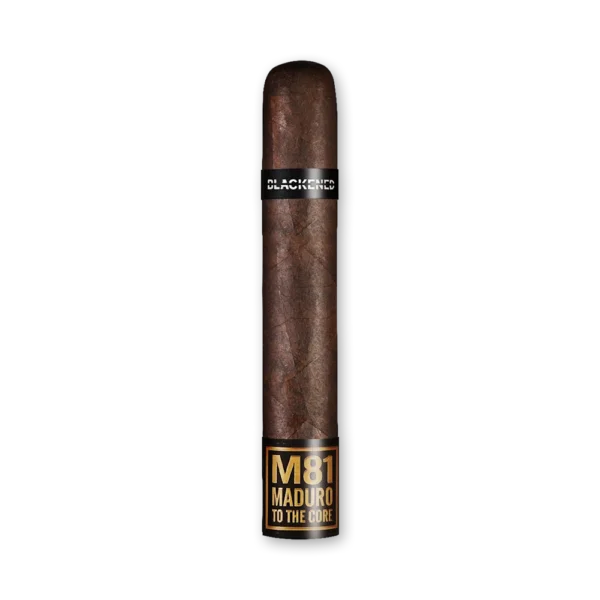 Charuto Blackened M81 Robusto com capa maduro escura em destaque