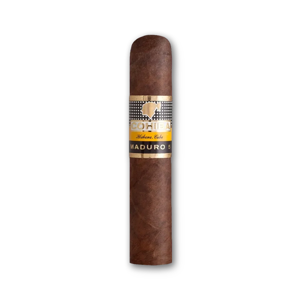 Charuto Cohiba Mágicos Maduro 5 – Unidade — Figurado (52x115mm), capa Maduro (Dark Maduro - folha. Foto 1 de 2: vista geral