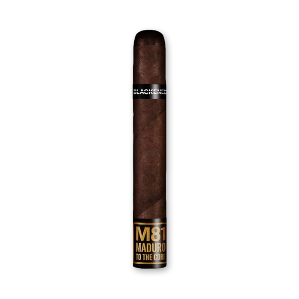Charuto Blackened M81 Maduro to the Core com anilha preta e faixa dourada