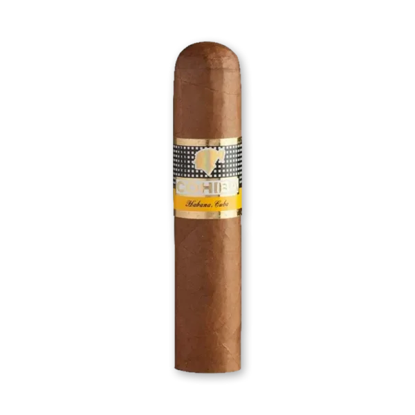 Charuto Cohiba Medio Siglo – Unidade — Robusto (52x102mm), capa Habano (Vuelta Abajo, dupla. Foto 1 de 2: vista geral