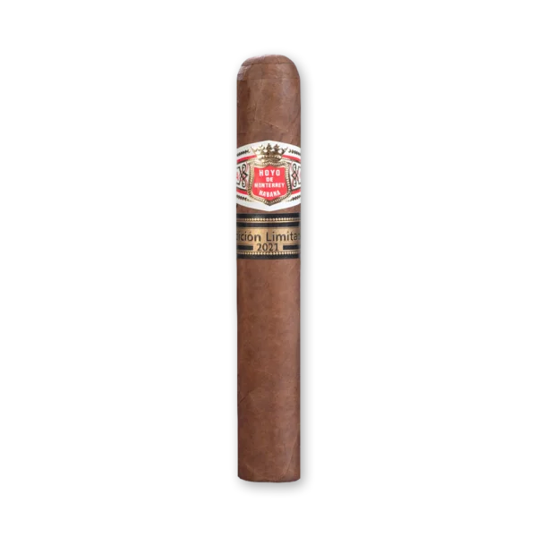Charuto Hoyo de Monterrey Monterreyes No.4 de capa marrom escura com anilha branca e faixa preta e dourada