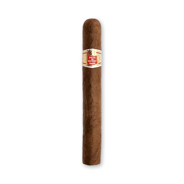 Charuto Hoyo de Monterrey Coronations de capa marrom escura, com anilha branca, vermelha e dourada