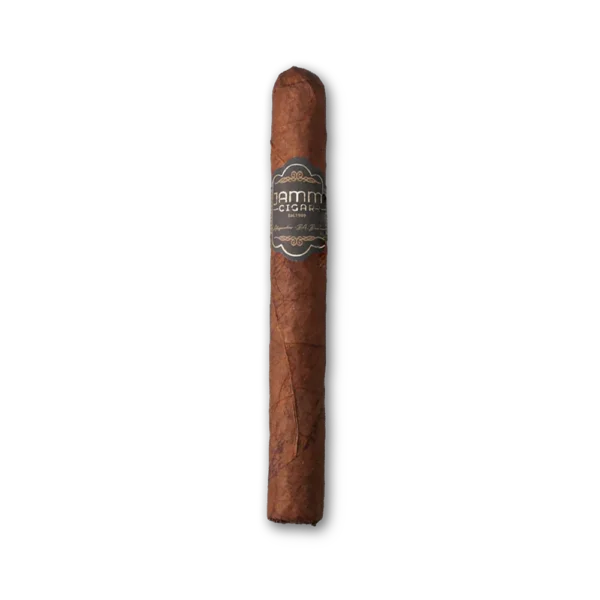 Charuto JAMM Petit Lonsdale de corpo esguio e capa marrom avermelhada, com anilha escura e dourada
