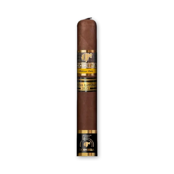 Charuto Cohiba 55 Aniversário – Edição Limitada 2021 – Unidade — Gordo (57x150mm), capa Habano. Foto 1 de 2: vista geral
