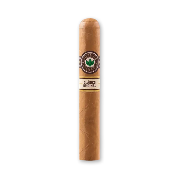 Charuto Joya de Nicaragua Clásico Original Cónsul de capa marrom clara, com anilha marrom e faixa creme