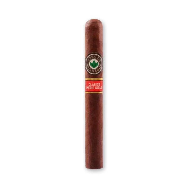 Charuto Joya de Nicaragua Clásico Medio Siglo Selección B, fino, de capa marrom avermelhada e anilha Medio Siglo