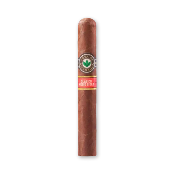 Charuto Joya de Nicaragua Clásico Medio Siglo Toro de capa marrom avermelhada com anilha Clásico Medio Siglo