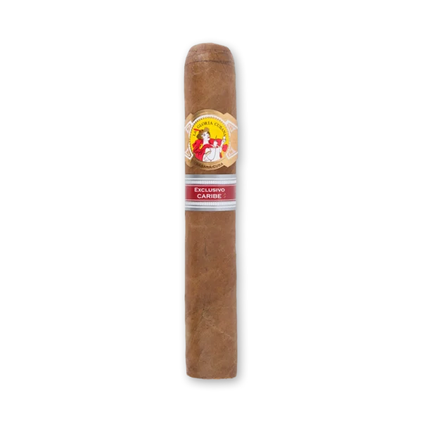 Charuto La Gloria Cubana Edición Regional Caribe de capa marrom com anilha da marca e anilha Exclusivo Caribe
