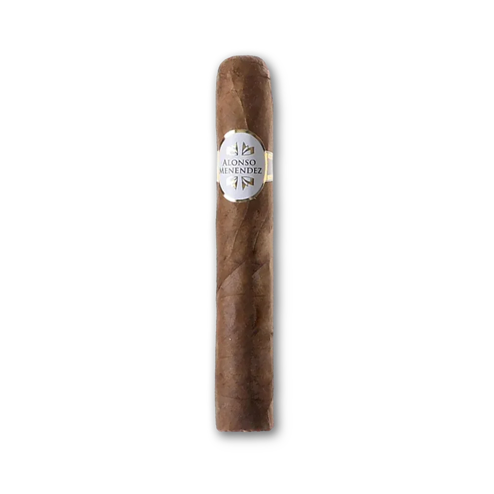 001 Charuto Alonso Menendez Robusto com capa mata fina escura e anilha dourada