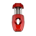 Cortador de charutos Xikar VX2 em metal vermelho corte em V