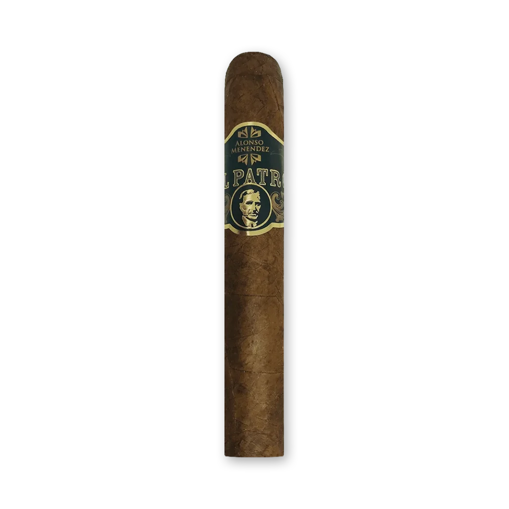 001 Charuto Alonso Menendez Del Patrón Robusto com capa colorado maduro e anilha dourada