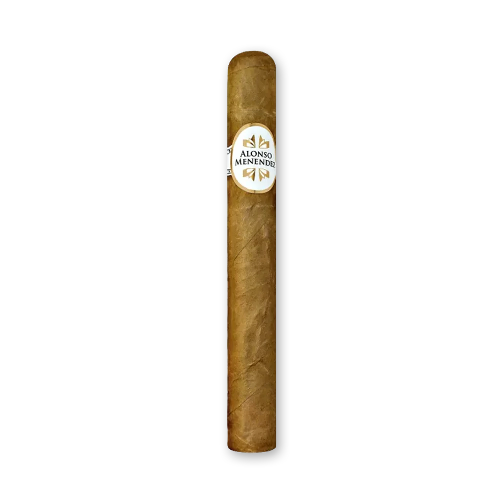 001 Charuto Alonso Menendez Corona com capa colorado maduro e acabamento artesanal liso