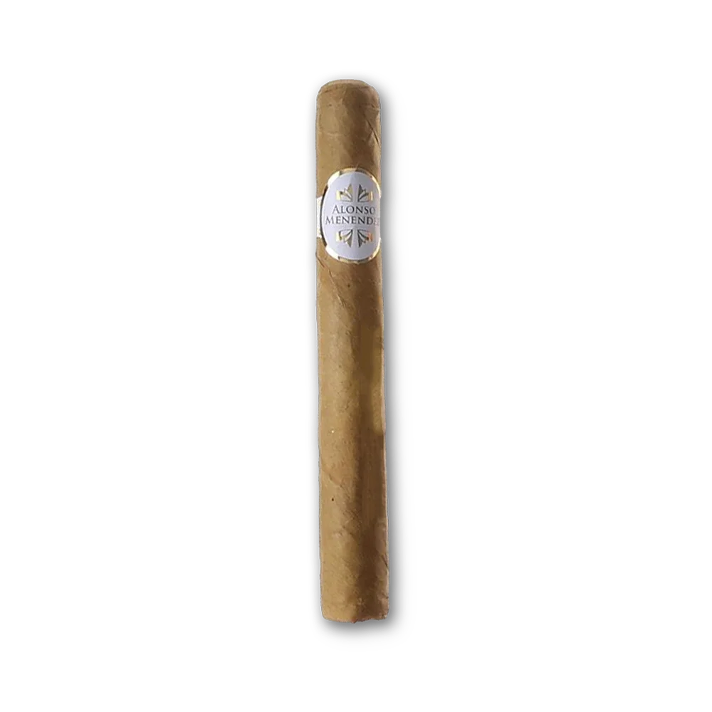 001 Charuto Alonso Menendez Corona Simples Connecticut com capa claro suave e anilha branca