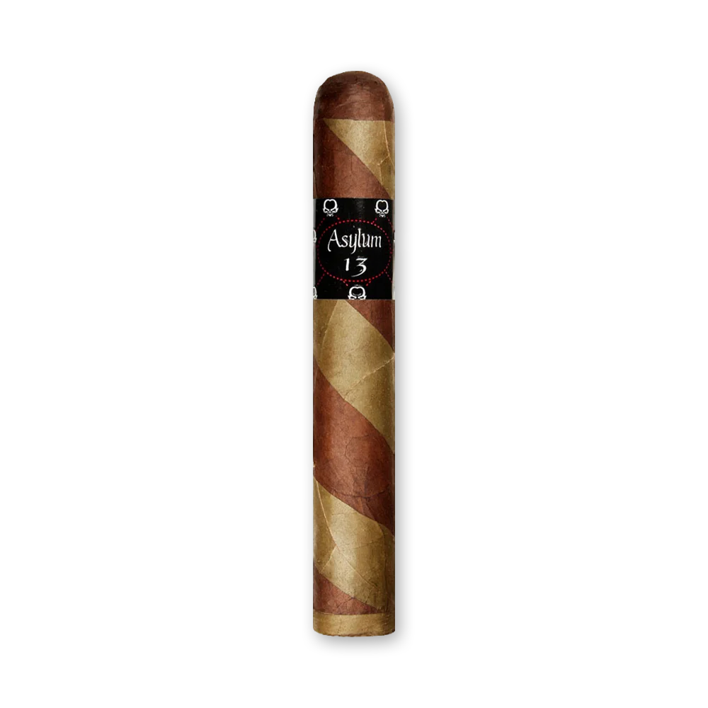 Charuto Asylum Ogre 60×6 – Unidade — Gordo (60x152mm), capa Honduran Habano, origem Honduras. Foto 1 de 3: vista geral