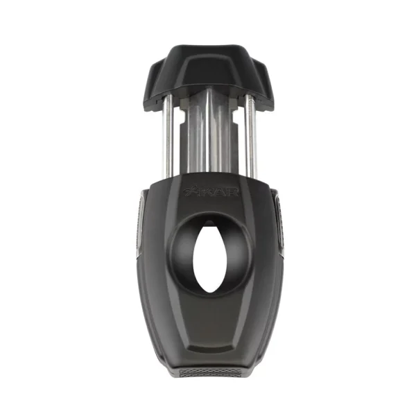 Cortador de charutos Xikar VX2 em metal preto fosco corte em V
