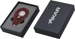 Cortador Xikar Xi2 Bloodstone aberto exibindo lâminas de aço inox