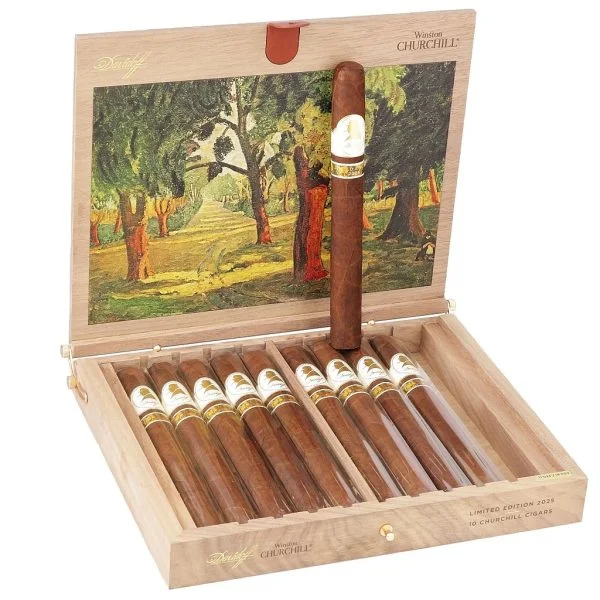 Charuto Davidoff Churchill com capa colorado — dominicano