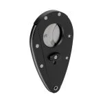 Cortador Xikar Xi1 preto aberto exibindo lâminas de aço inox