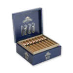 Caixa Adrian Magnus 1808 aberta mostrando os charutos Toro alinhados na bandeja