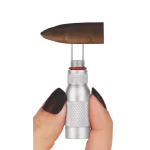 Furador multitool Nerone 4x1 prata com ferramentas abertas em leque